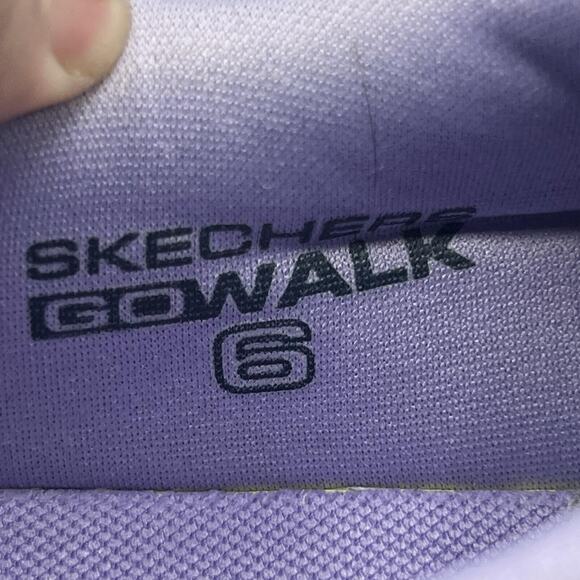 Skechers Go Walk 6 Womens Size 10 Purple/Black Athletic Shoes Sneakers 124554 - Picture 13 of 13